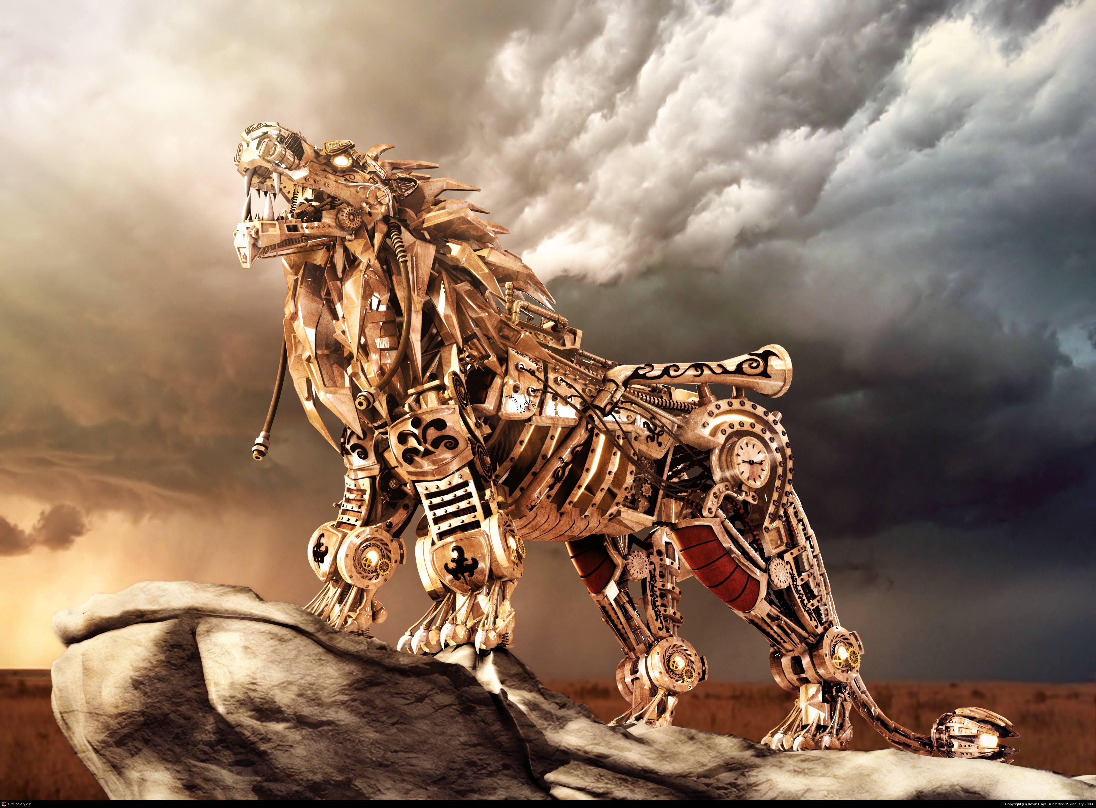 jeepster_steampunk_lion